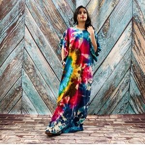 Tie Dye Pamela Festival Dress Kaftan